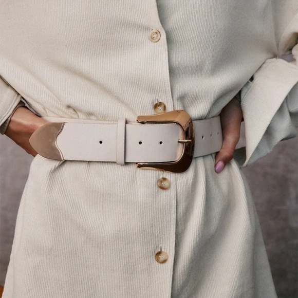 12th Tribe Accessories - Barlow Tan Western Belt - Please read description